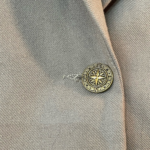 Vintage Orvis Women’s 16 Single Button Tan Blazer USA Oversized Boyfriend Career - Picture 13 of 16